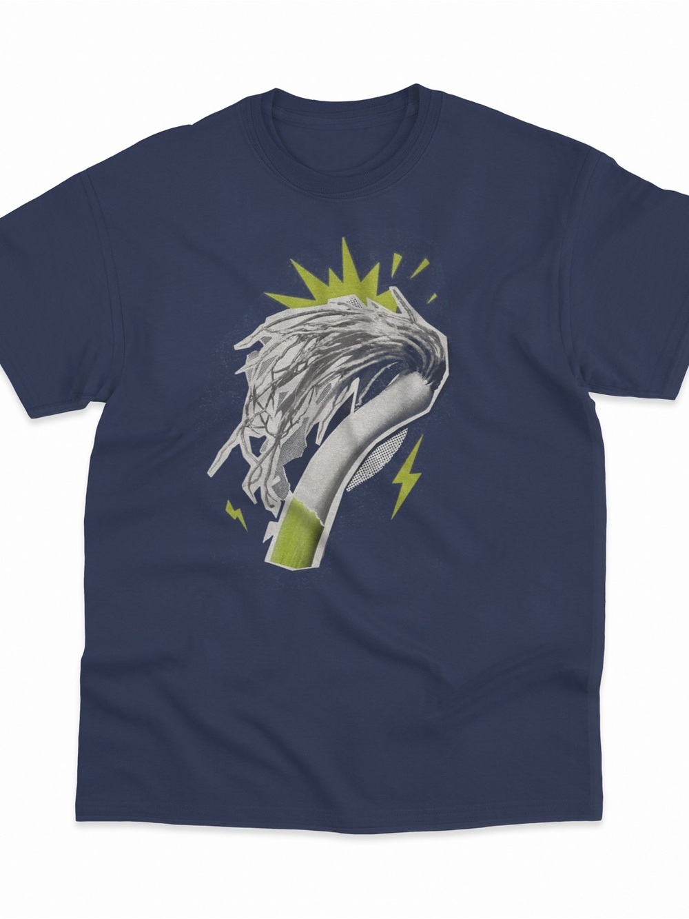 Haaland shirt, Funny Vegetable Graphic Tee, Burgundy Pop Unisex color navy